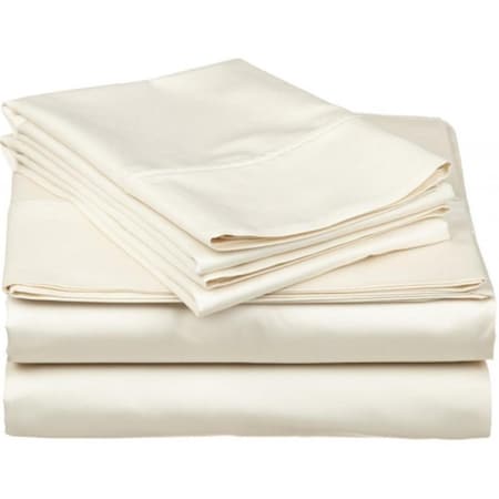 Superior  530 Thread Count Egyptian Cotton California King Sheet Set Solid  Ivory 530CKSH SLIV